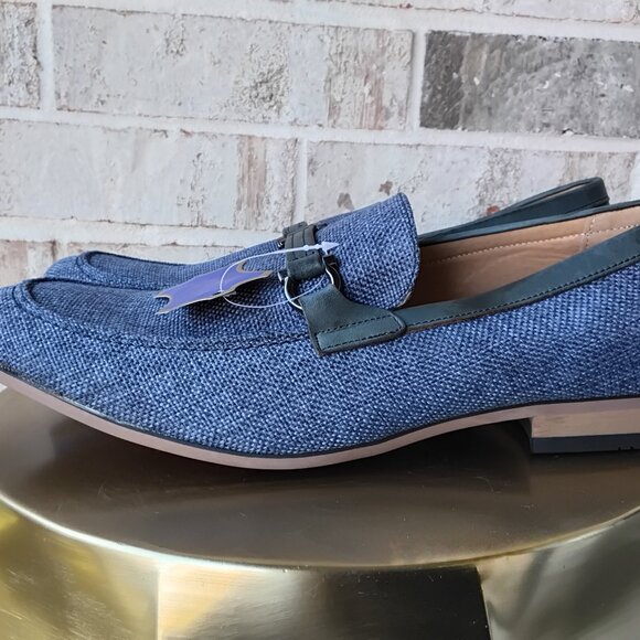 La Milano Patina Collection Men’s Loafers Size 12 Blue Slip On Shoes - Picture 1 of 9